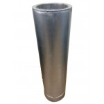Труба двостінна для димоходу 0,5 м 150/220 н/оц 0,8 мм