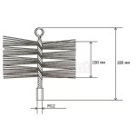 Щітка пластикова для чищення димоходу Savent, 180 мм