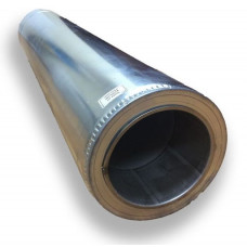 Труба двостінна для димоходу 1 м 220/280 н/оц 0,8 мм