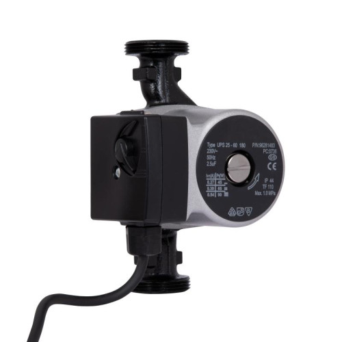 Насос циркуляційний UPC 25/60/180 (Н-6, G-3,3) сірий з дротом (без гайок), мідна обмотка GRS Насос циркуляційний UPC 25/60/180 (Н-6, G-3,3) сірий з дротом (без гайок), мідна обмотка GRS